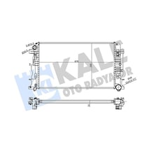 Su Radyatörü Brazing Benz Sprinter 3-t, 3.5-t, 4-t, 4.6-t, 5-t, Crafter 2.0/2.5tdi 06 Mt Ac/nac 678x398x32 Kal 354980