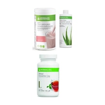 Herbalife 1 Ahududu Ve Beyaz Çikolotalı Shake + 1 Aloe + 1 Klasik Çay