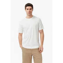 Nautica Erkek Beyaz Regular Fit Baskılı T-shirt-14591
