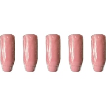 Omeyva Renkli Sert Mika Plastik Kristal Bardak - Pembe - 6 Oz / 180 Cc - 125 Adet