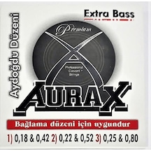 Aurax Ax-18P Saz Teli Profesyonel 0.18 Kısa Sap Extra Bass