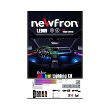 By Reis Audio Nf-led69 Xl Yeni Ext Uzun Araç İçi 64renk Ambiyans Aydınlatma Kayarlı Led