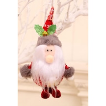 Yılbaşı Çam Ağacı Süsü Noel Baba Ayaklı Dekor Süs 17 Cm 1 Adet