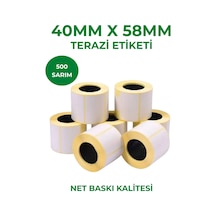 40x58 500lü Terazi Etiketi 50 Adet