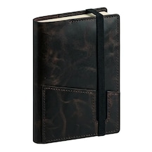 Bilikolik Hakiki Deri A5 Defter Kılıfı, El Yapımı, Telefon Cepli Ajanda Organizer, Defter Ve Kalem Dahil Koyu Kahverengi
