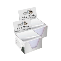 Masaüstü Küp Blok Not Kağıdı 2 Paket 8x8 Cm Beyaz Küp Not Kağıdı Kare Kağıt Beyaz Boş Kağıt 400 Yaprak Ha