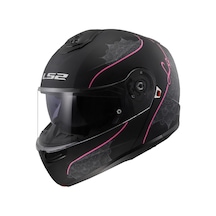 Ls2 Strobe 2 Lux Mat Siyah-pembe Kask Sıyah-pembe