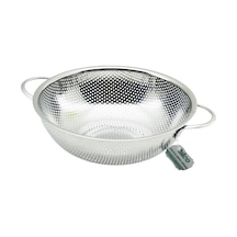 22cm Metal Kulplu Çelik Sepet Süzgeç İnce Tel Ayaklı 5570 Çok renkli