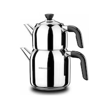 Korkmaz A079-01 Kappa Mega Çaydanlık  Takımı Siyah