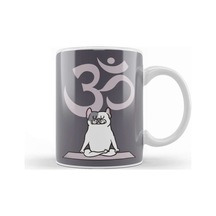 Om French Bulldog Kupa Bardak Porselen Karışık