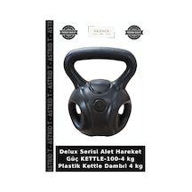 Delux Serisi Alet Hareket Güç Kettle-100-4 Kg Plastik Kettle Dambıl 4 Kg