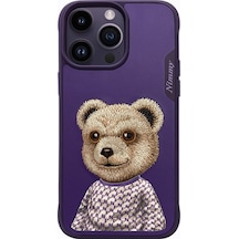 Nimmy Apple Uyumlu iPhone 15 Pro Max Bear Serisi Nakış İşlemeli 3d Kılıf