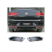 Vw Passat B8 Krom Egzos Çıkış Difüzör P.çelik 2014-2019 Arası