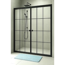 Durul Duşakabin Ön Cephe Siyah Çizgi Siyah