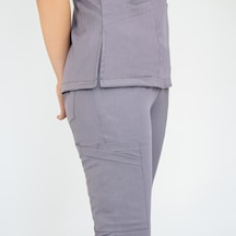 Gri Likralı Jogger Pantolon