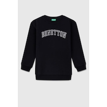United Colors Of Benetton Erkek Çocuk Bnt-b23342 Sweatshirt Siyah-2128 SIYAH