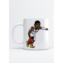 Kyrie Irving Baskılı Porselen Kupa Bardak Beyaz