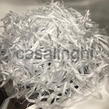 Bisaccia Beyaz Kırpık Pelür Kağıt Kırpıntısı White Shredded Tissue Paper - 50 Gram Beyaz 124-Pembe
