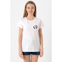 Ghost Of Tsushima Logo Beyaz Kadın Bisikletyaka Tshirt 001
