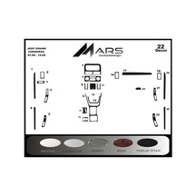 Jeep Grand Cherokee Konsol-torpido Kaplama 1999-2002 22 Parça Piano Black
