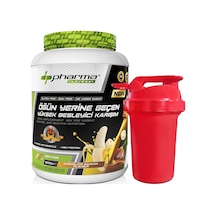 Proteinli Öğün Tozu Öğün Yerine Geçen Besleyici Shake Çikolata Muz Aromalı 20 Servis 1000 Gr Shaker Hediyeli