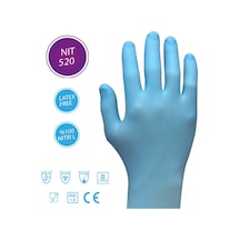 Punta Nıt 520 - Pudrasız Mavi 100% Nitril Muayene Eldiveni