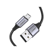 Örgülü Micro-usb &amp Usb-a Data Ve Şarj Kablosu, 1.5 Metre, Siyah Diğer