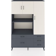 Hyperion Dolap 7 Raflı 5 Çekmeceli 3 Kapaklı 132x44x195 Antrasit-aytaşı/antrasit Aytası/antrasıt Hyperion Dolap 7 Raflı 5 Çekmeceli 3 Kapaklı 132x44x195 Antrasit-aytaşı/antrasit Aytası/antrasıt
