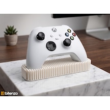 Izgara Tasarım Masaüstü Oyun Kolu Standı, Gamepad Tutucu - Beyaz