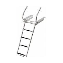 Erol Tutamaklı Teleskopik Merdiven 4 Basamaklı Platform Altı Kızaklı 254x1577 mm