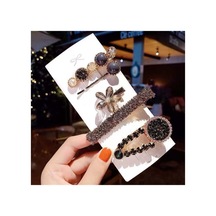 So-much Trend Moda Yeni Seri Zirkon Taşlı Pens Toka Seti 5'li-1 Siyah Taşlı - 105659587 Siyah Taşlı - 105659587 Siyah Taşlı