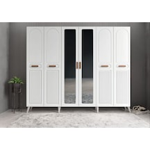 Letto Membran 6 Kapaklı Portmanto Montaj Dahil Beyaz 240 Cm Letto Membran 6 Kapaklı Portmanto Montaj Dahil Beyaz 240 Cm