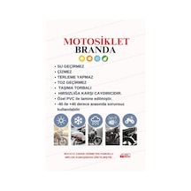 Gri- Kilit Uyumlu Csn Motor Beauty 50 Motosiklet Brandası 4mevsim