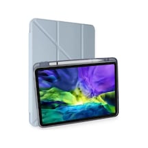 Newface Apple İpad Air 4 10.9 Kılıf Kalemlikli Mars Tablet Kılıfı - Mavi