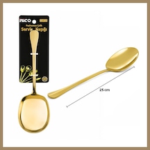 Bezos 25 Cm Metal Servis Kaşığı Altın Renk 22