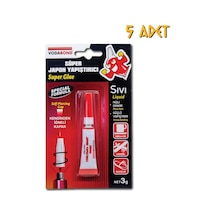 Vodabond Süper Japon Yapıştırıcı Şeffaf - 3 Gr. - 5 Adet