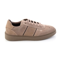 Bambi Vizon Süet Hakiki Deri Erkek Sneaker E01789045102