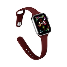 Watch 38mm Klasik Kordon - Bordo Ahşap