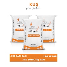 İpek Değirmen 3 Kg Premium Darı Paketi Sarı Ak Darı Soyulmuş Darı