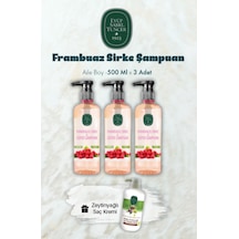 Frambuaz Sirke Şampuan 500 Ml X 3 Ve Saç Kremi Hediyeli Tüm Saçlar