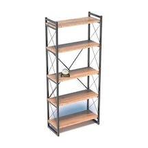 Vexor Kitaplık 5 Raflı Ceviz 180 Cm Diğer