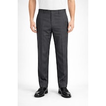Classics Men Caserta Klasik Fit Likralı Erkek Kanvas Pantolon - 7514 Füme