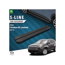 S-dizayn Jeep Cherokee Kl S-line Siyah Yan Basamak 173 Cm 2013-2023 A+ Kalite