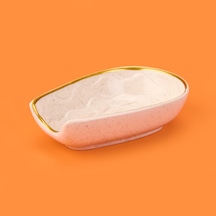 Kitchen Oval Seramik Kaşık Altlığı - Bej - 15 Cm