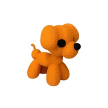 Örgü Model Balon Köpek Anahtarlık 3d Baskı Özel Tasarım Figür Çanta & Anahtar Aksesuarı Kahverengi