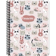 Keskin 16, 22,5 60 Yp.kareli Karton Kp.spr.animal Friends Defter 1 Adet Çok Renkli