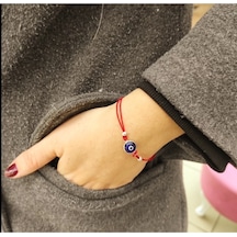 Oriental Kuyumculuk Jewellery Kırmızı İpli Gümüş Göz Nazarlık Bileklik Kırmızı
