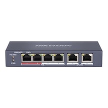 Hıkvısıon Ds-3e0106p-e/m 4 Port 10/100 + 2 Port 10/100 Uplınk 35w Poe Metal Kasa Swıtch