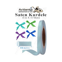 Kurdele Saten 1 Cm 10 Metre 1 Adet Saten Kurdela Parlak Hediye Ve Süsleme Şeridi Süs Paketleme Çiçek Saç El Sanatı