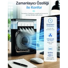 Su Hazneli Püskürtmeli Fan 1-3-5 Püskürtme Seçeneği, Type-c Güç Girişi